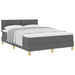 Pat cu arcuri cu pernă Manual Gri închis 140 x 190 cm țesătură - WALTI WALTI