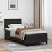 Cadru de Pat cu Saltea Negru 90 x 190 cm Piele artificială - WALTI WALTI