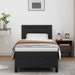 Cadru de Pat cu Saltea Negru 90 x 190 cm Piele artificială - WALTI WALTI