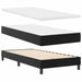 Cadru de Pat cu Saltea Negru 90 x 190 cm Piele artificială - WALTI WALTI