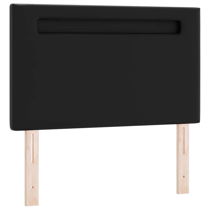 Cadru de Pat cu Saltea Negru 90 x 190 cm Piele artificială - WALTI WALTI