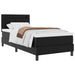 Cadru de Pat cu Saltea Negru 90 x 190 cm Piele artificială - WALTI WALTI