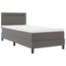 Pat cu arcuri with LED Strip Lights Gri și alb 90 x 190 cm - WALTI WALTI