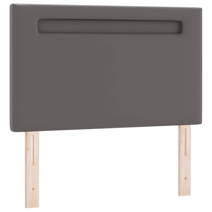 Pat cu arcuri with LED Strip Lights Gri și alb 90 x 190 cm - WALTI WALTI