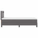 Pat cu arcuri with LED Strip Lights Gri și alb 90 x 190 cm - WALTI WALTI