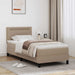 Cadru de pat cu saltea Cappuccino 90 x 190 cm Piele artificială - WALTI WALTI