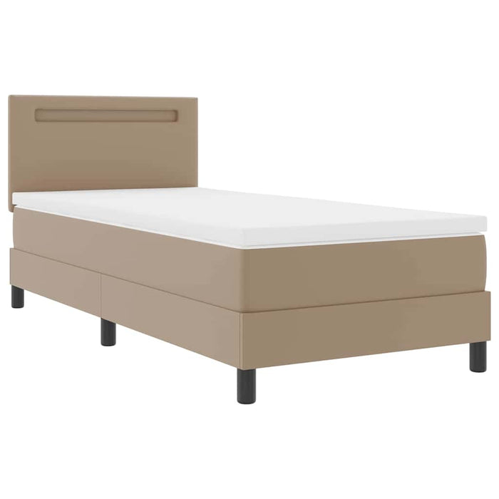 Cadru de pat cu saltea Cappuccino 90 x 190 cm Piele artificială - WALTI WALTI