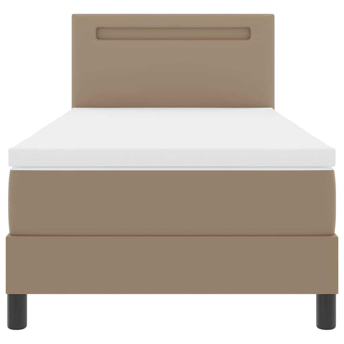 Cadru de pat cu saltea Cappuccino 90 x 190 cm Piele artificială - WALTI WALTI