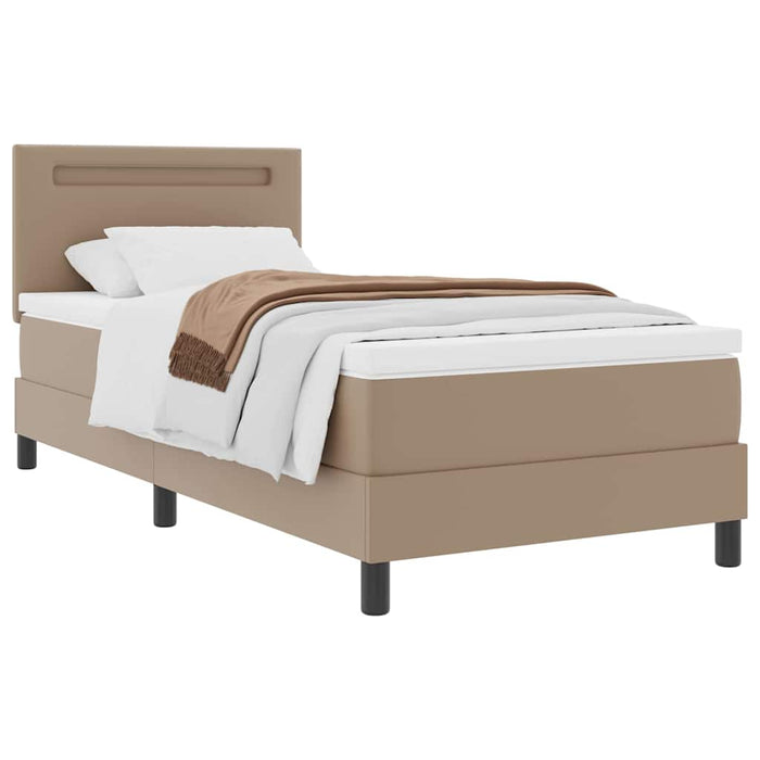 Cadru de pat cu saltea Cappuccino 90 x 190 cm Piele artificială - WALTI WALTI