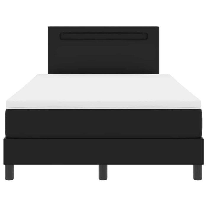 Cadru de Pat cu Saltea Negru 120 x 190 cm Piele artificială - WALTI WALTI