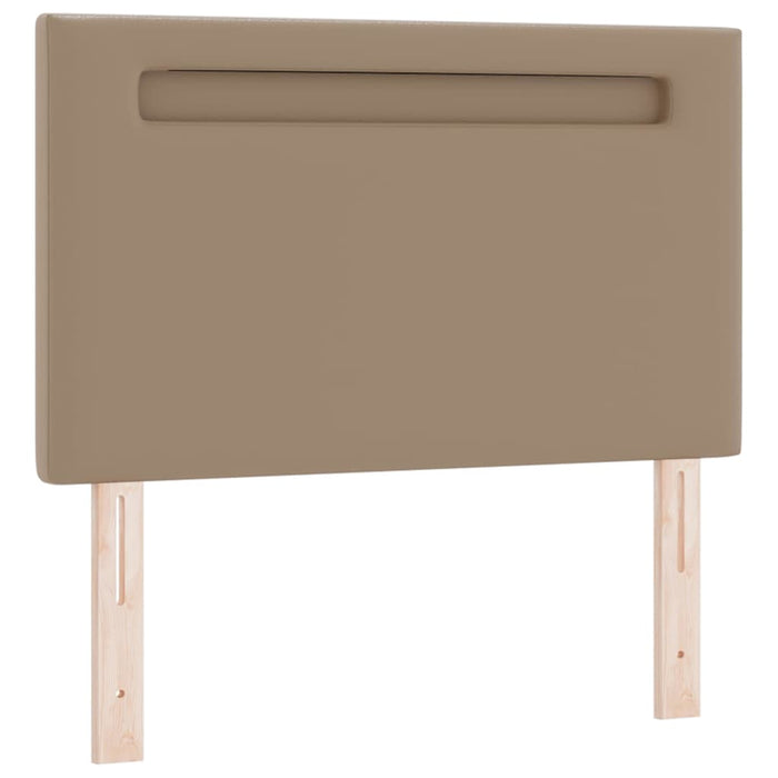Pat cu arcuri Cappuccino 120 x 190 cm Piele artificială - WALTI WALTI