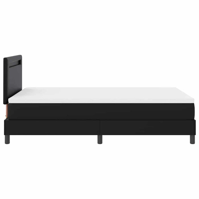 Cadru de Pat cu Saltea Negru 120 x 200 cm Piele artificială - WALTI WALTI