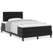 Cadru de Pat cu Saltea Negru 120 x 200 cm Piele artificială - WALTI WALTI