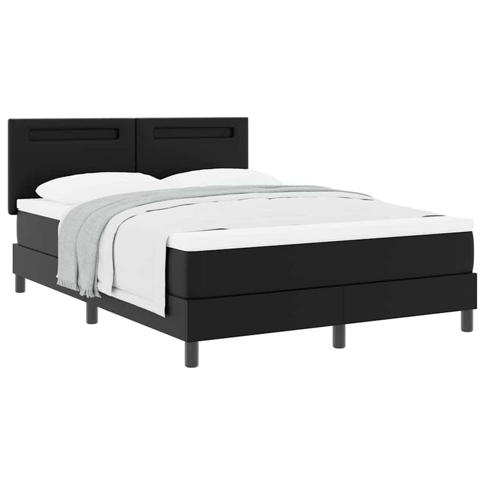 Cadru de Pat cu Saltea Negru 140 x 200 cm Piele artificială - WALTI WALTI