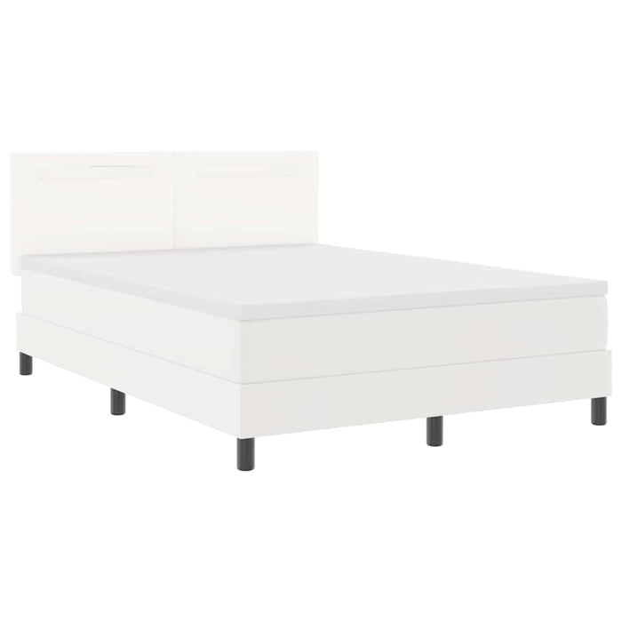 Cadru de Pat cu Saltea Alb 160 x 200 cm Piele artificială - WALTI WALTI