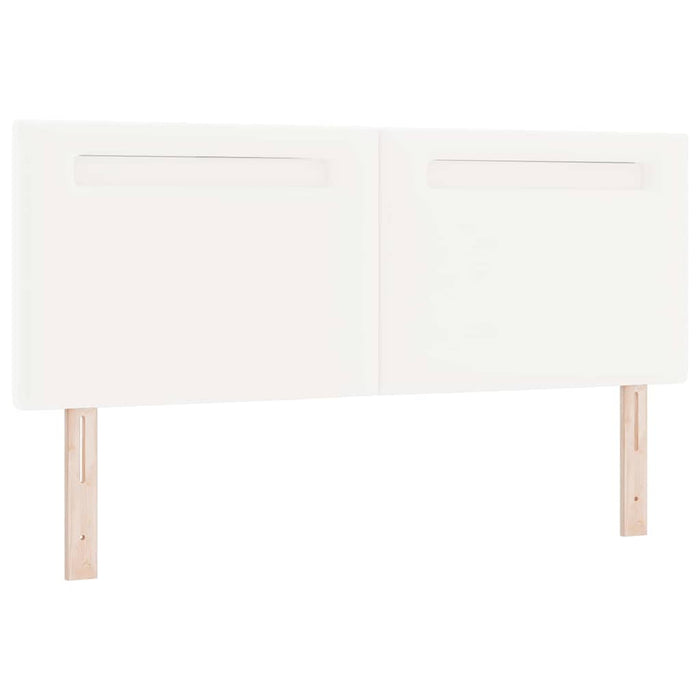 Cadru de Pat cu Saltea Alb 160 x 200 cm Piele artificială - WALTI WALTI