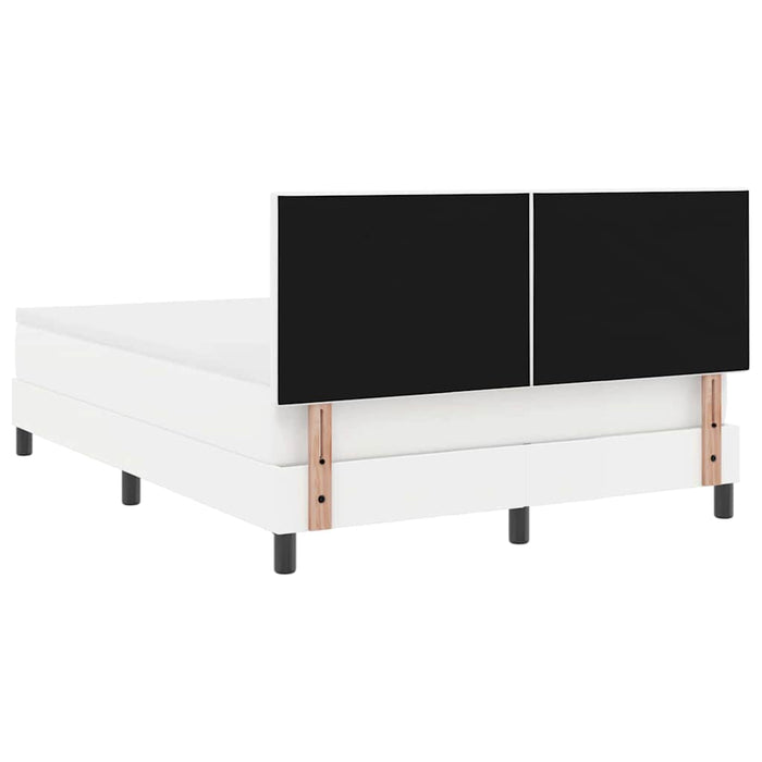 Cadru de Pat cu Saltea Alb 160 x 200 cm Piele artificială - WALTI WALTI