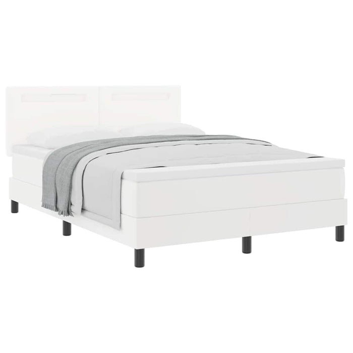 Cadru de Pat cu Saltea Alb 160 x 200 cm Piele artificială - WALTI WALTI