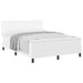 Cadru de Pat cu Saltea Alb 160 x 200 cm Piele artificială - WALTI WALTI