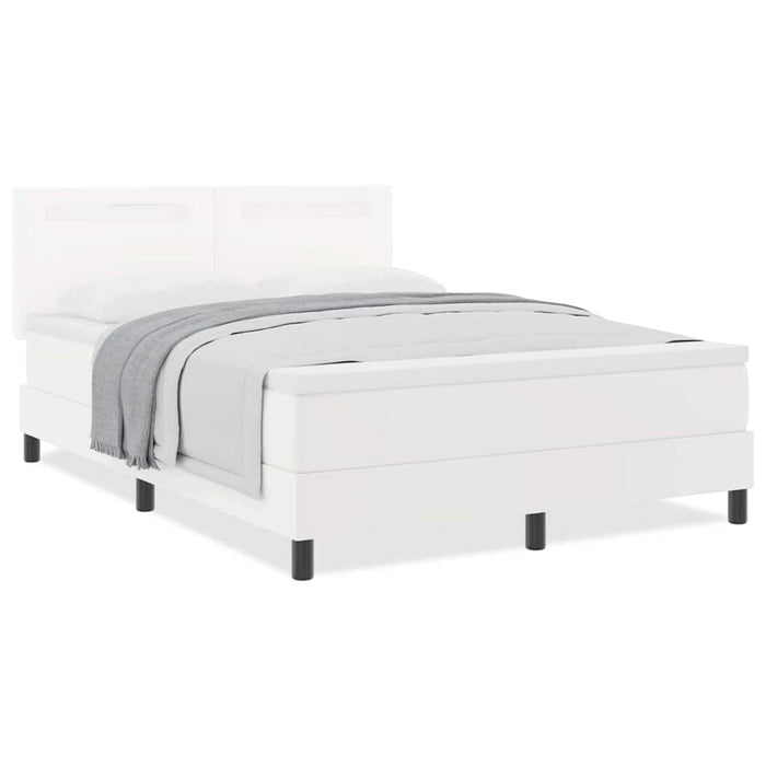 Cadru de Pat cu Saltea Alb 160 x 200 cm Piele artificială - WALTI WALTI