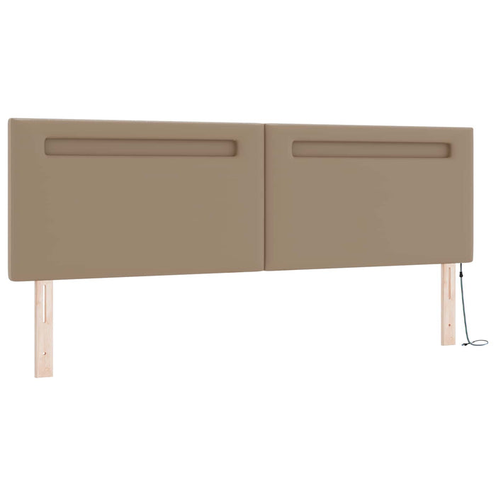 Pat cu arcuri Cappuccino 180 x 200 cm Piele artificială WALTI