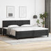 Cadru de Pat cu Saltea Negru 200 x 200 cm Piele artificială - WALTI WALTI
