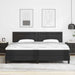 Cadru de Pat cu Saltea Negru 200 x 200 cm Piele artificială - WALTI WALTI