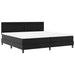 Cadru de Pat cu Saltea Negru 200 x 200 cm Piele artificială - WALTI WALTI