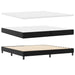 Cadru de Pat cu Saltea Negru 200 x 200 cm Piele artificială - WALTI WALTI
