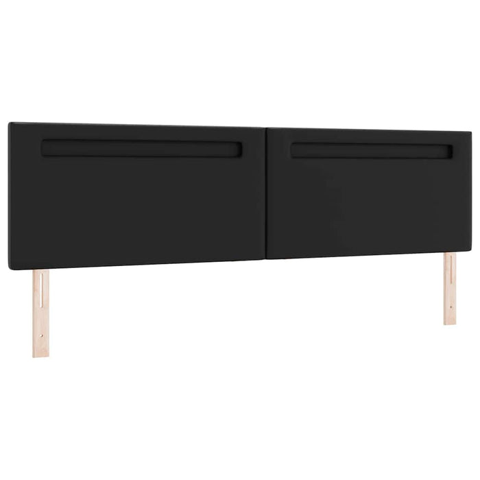Cadru de Pat cu Saltea Negru 200 x 200 cm Piele artificială - WALTI WALTI