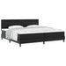 Cadru de Pat cu Saltea Negru 200 x 200 cm Piele artificială - WALTI WALTI