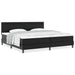 Cadru de Pat cu Saltea Negru 200 x 200 cm Piele artificială - WALTI WALTI