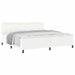 Cadru de Pat cu Saltea Alb 200 x 200 cm Piele artificială - WALTI WALTI