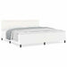 Cadru de Pat cu Saltea Alb 200 x 200 cm Piele artificială - WALTI WALTI