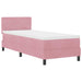 Pat cu arcuri cu saltea cu headboard Roz 80 x 200 cm Catifea - WALTI WALTI