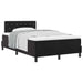 Pat cu arcuri cu saltea cu headboard Negru 120 x 200 cm Catifea - WALTI WALTI