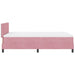 Pat cu arcuri cu saltea cu headboard Roz 120 x 200 cm Catifea - WALTI WALTI