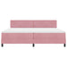 Pat cu arcuri cu saltea cu headboard Roz 200 x 200 cm Catifea - WALTI WALTI