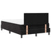Pat cu arcuri cu saltea cu headboard Negru 120 x 190 cm Catifea - WALTI WALTI