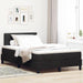 Pat cu arcuri cu saltea cu headboard Negru 120 x 200 cm Catifea - WALTI WALTI
