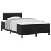 Pat cu arcuri cu saltea cu headboard Negru 120 x 200 cm Catifea - WALTI WALTI