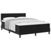 Pat cu arcuri cu saltea cu headboard Negru 140 x 190 cm Catifea - WALTI WALTI