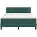 Pat cu arcuri cu saltea Verde închis 140 x 190 cm Catifea - WALTI WALTI