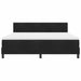 Pat cu arcuri cu saltea cu headboard Negru 180 x 200 cm Catifea - WALTI WALTI