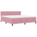 Pat cu arcuri cu saltea cu headboard Roz 180 x 200 cm Catifea - WALTI WALTI