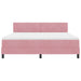 Pat cu arcuri cu saltea cu headboard Roz 180 x 200 cm Catifea - WALTI WALTI