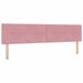 Pat cu arcuri cu saltea cu headboard Roz 200 x 200 cm Catifea - WALTI WALTI
