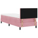 Pat cu arcuri cu headboard Roz 80 x 200 cm Catifea - WALTI WALTI
