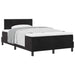 Pat cu arcuri cu saltea cu headboard Negru 120 x 190 cm Catifea - WALTI WALTI
