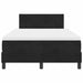 Pat cu arcuri cu saltea cu headboard Negru 120 x 190 cm Catifea - WALTI WALTI